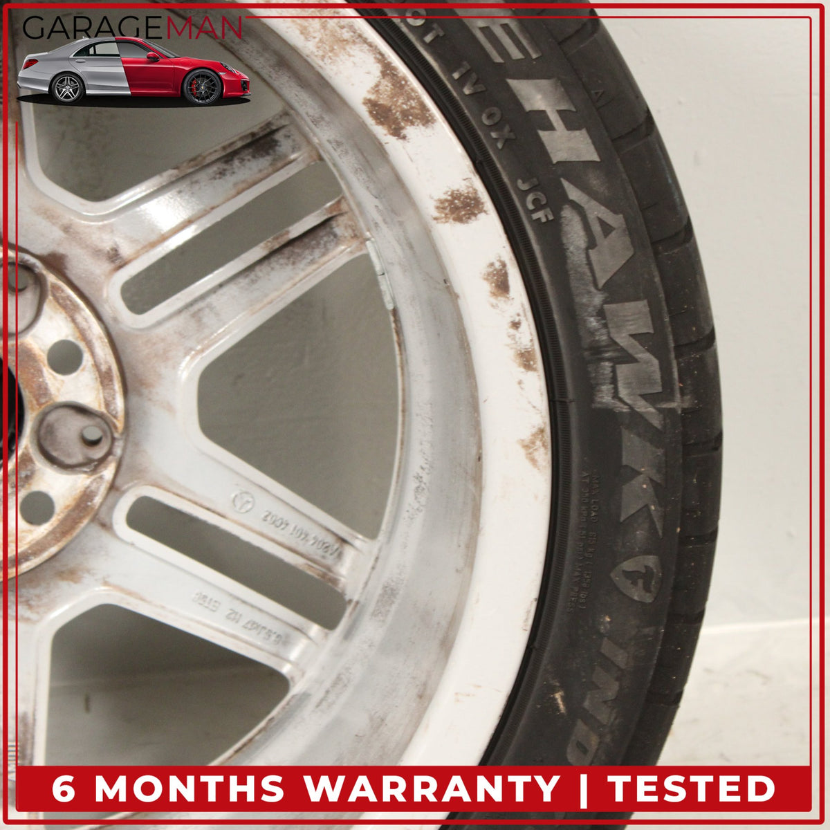 2008-2014 Mercedes W204 Rear Wheel Rim w/ Tire 8.5Jx17H2 ET58 2044014602 OEM