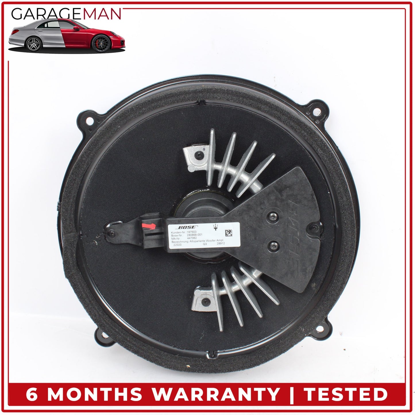 2003-2019 Maserati GranTurismo M145 Front Rear Audio Subwoofer Speaker Set OEM
