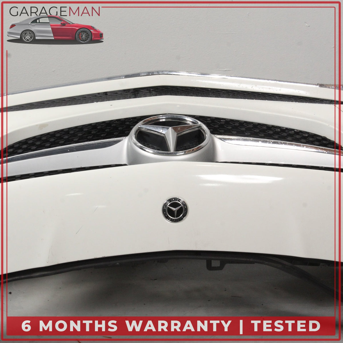 2017-2019 Mercedes C117 CLA250 Sedan Front Bumper Cover Calcite White OEM