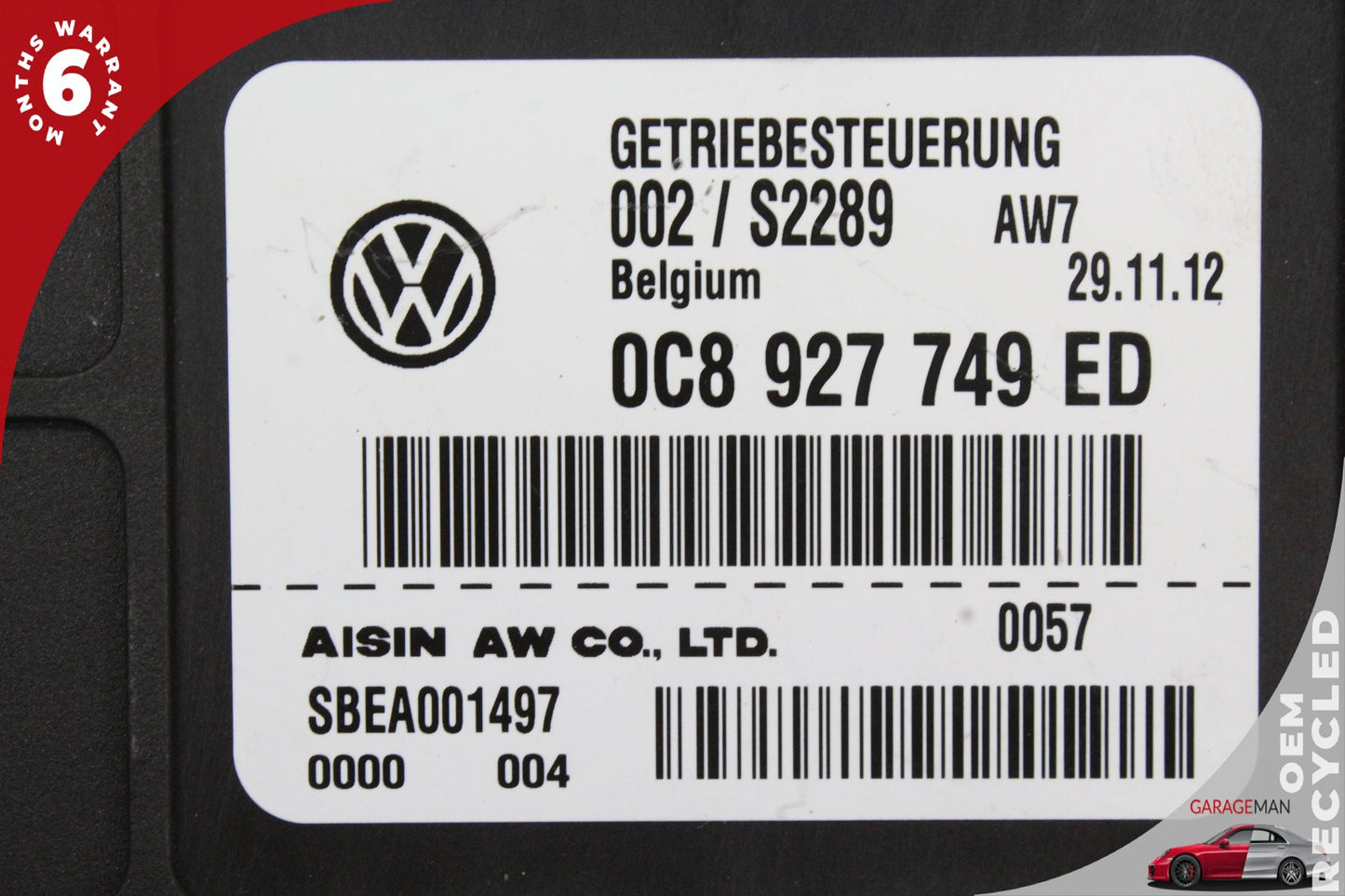 2013-2014 Porsche Cayenne 958 Automatic Transmission Control Module 0C8927749ED