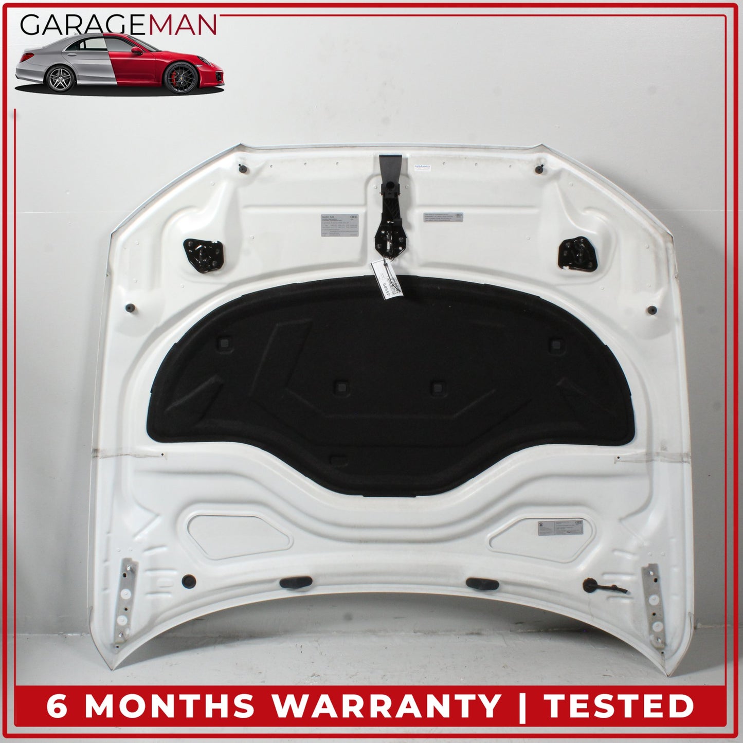 2012-2018 Audi A6 S6 Sedan Front Hood Bonnet Panel White 4G0823029A OEM