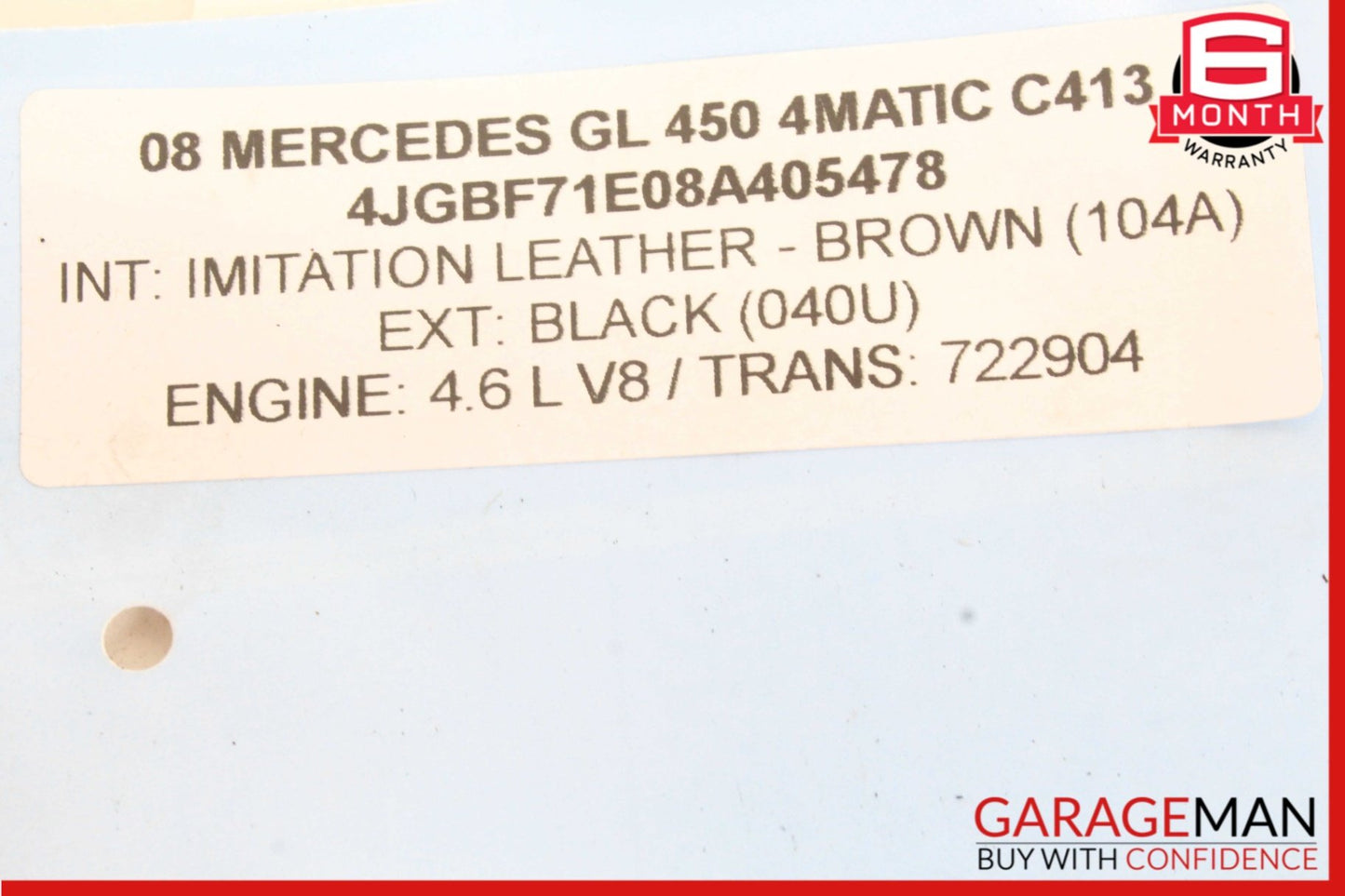 2006-2012 Mercedes X164 GL450 ML500 Front Left Bumper Reinforcement Bracket OEM