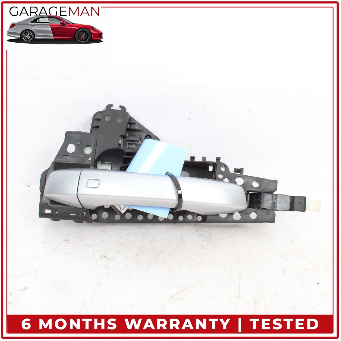 2017-2024 Audi Q7 Rear Left Side Exterior Door Handle Silver 4M0837885A OEM