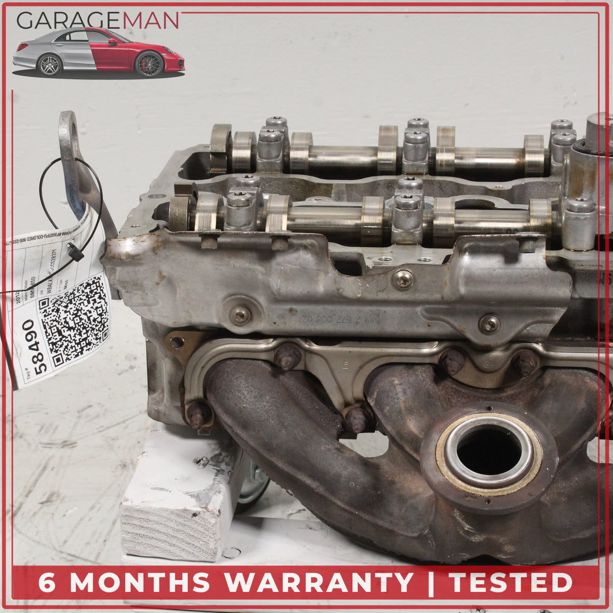 2008-2014 BMW 650i 550i X5 X6 4.4L V8 N63 Left Side Cylinder Head 7573940 OEM