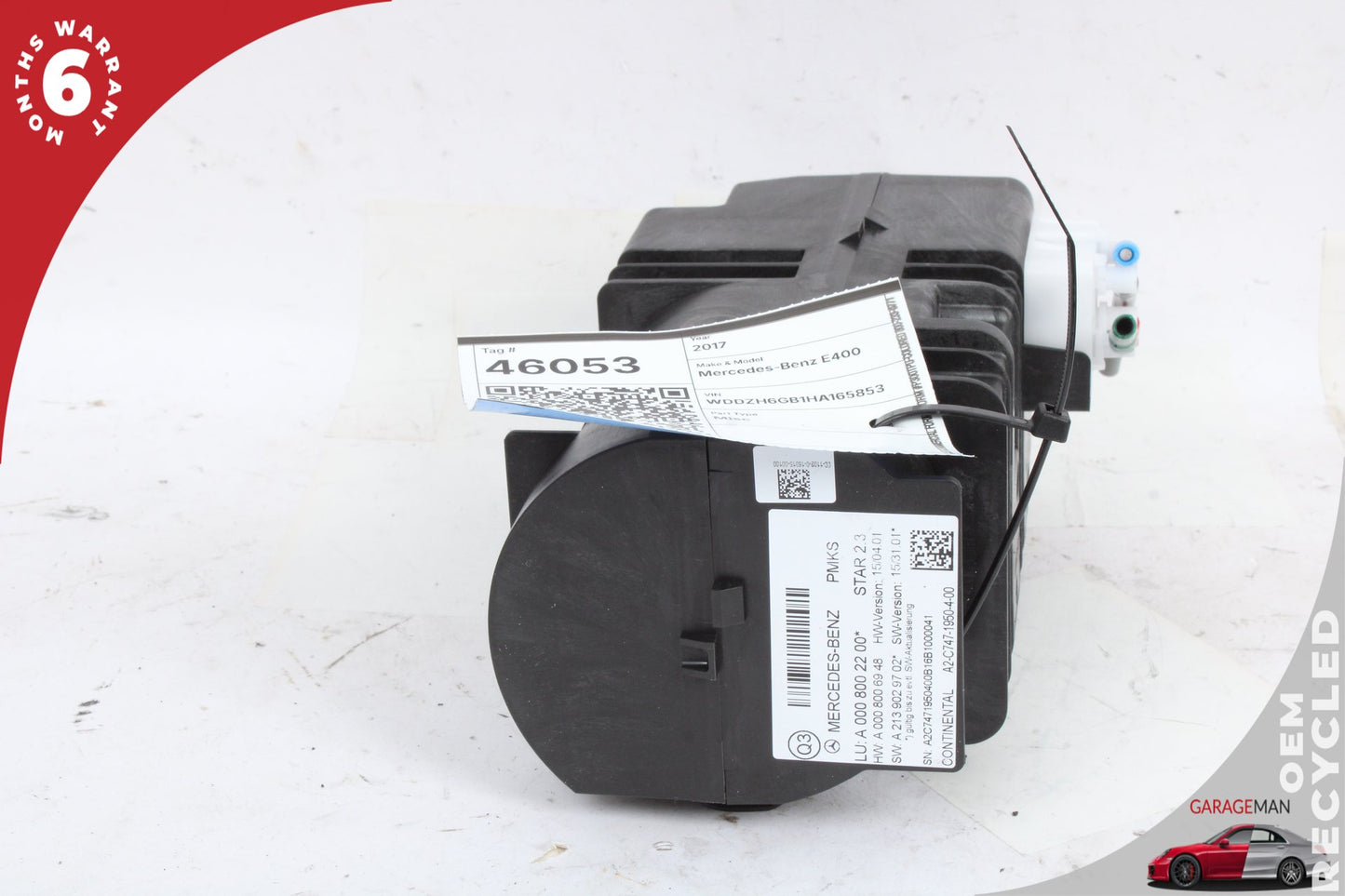 17-19 Mercedes-Benz E400 W213 Station Wagon Pneumatic Vacuum Air Pump 0008002200 OEM