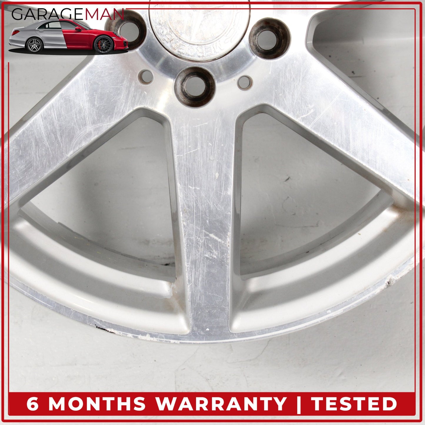 2012-2015 Mercedes W204 C250 Rear 7 Spoke Wheel Rim 8.5JX18H2ET54 2044019902 OEM