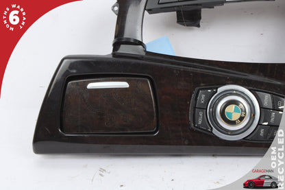 2011-2013 BMW 550i F10 Sedan Center Console Trim w/ iDrive Controler and Cup Holder 9206401
