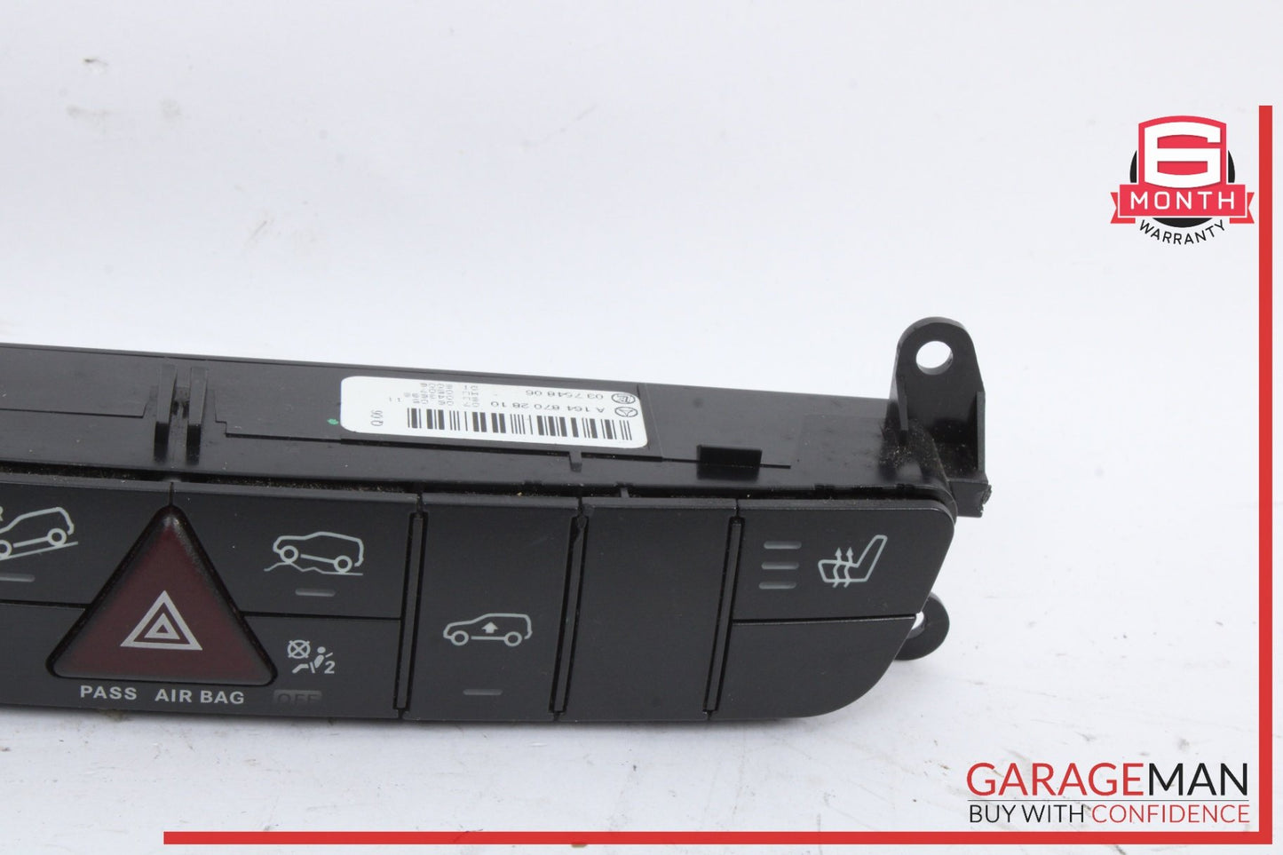 2006-2012 Mercedes ML500 M-Class W164 Center Dash Hazard Control Switch 16487028