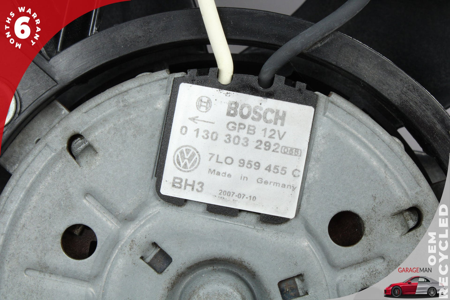 2007-2015 Audi Q7 Engine Radiator Cooling Fan Motor Assembly 7L0121253 OEM