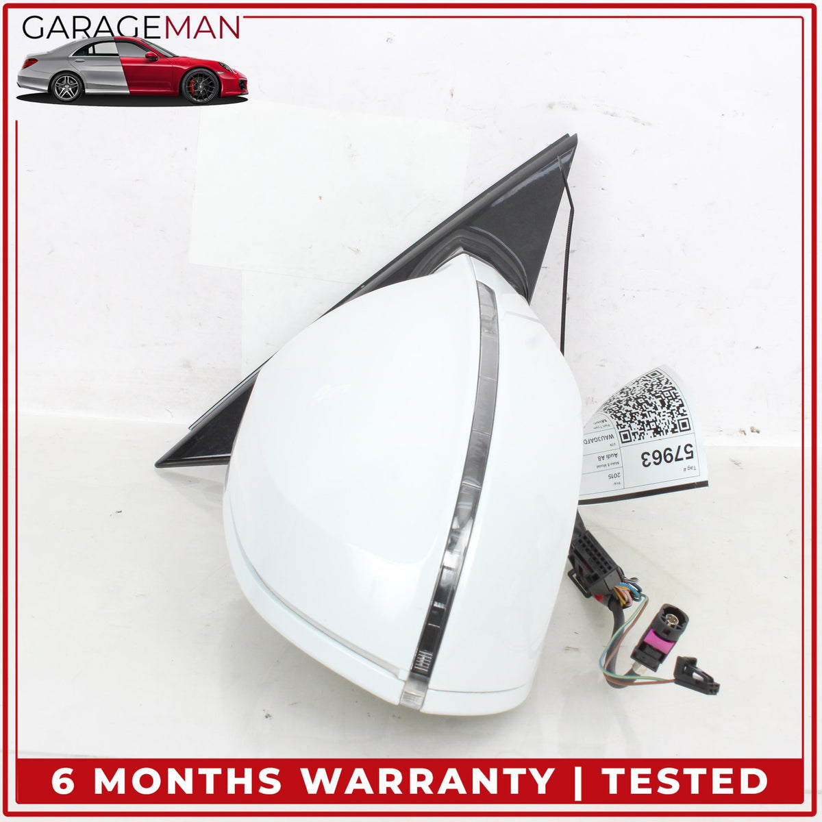 2011-2018 Audi A8 S8 Right Door Rear View Mirror w/ Camera and Blind Spot OEM
