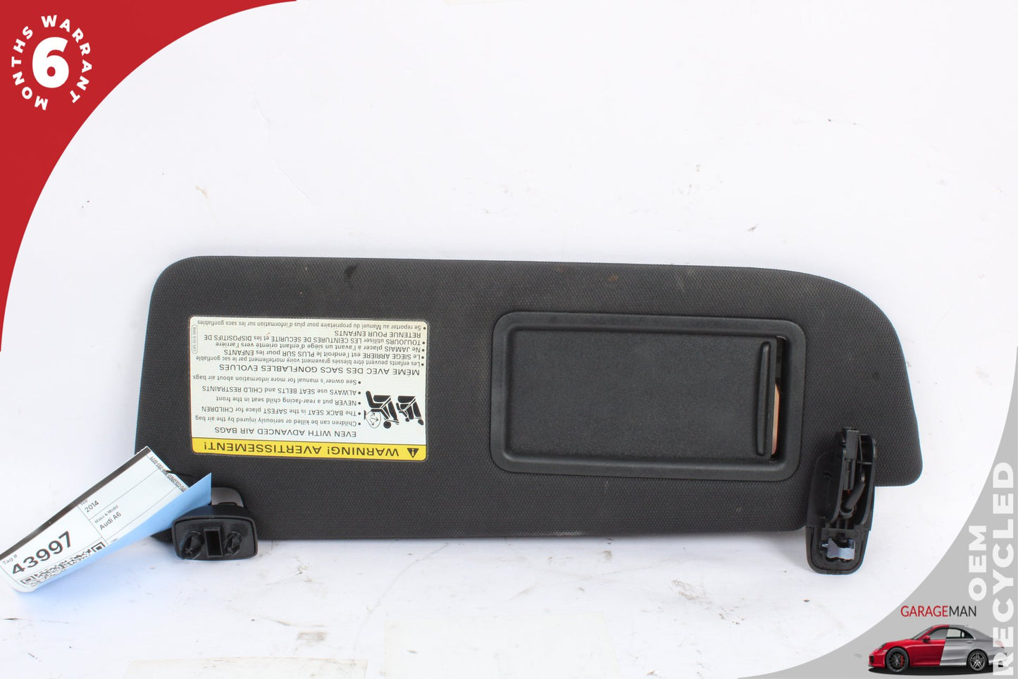 2012-2018 Audi A6 S6 A7 Front Left Driver Side Sun Visor Sunvisor 8E0010192T OEM