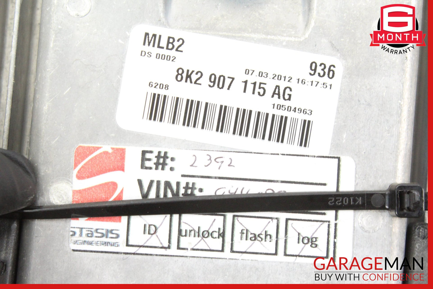 2012 Audi A5 A4 Quattro 2.0L ECU ECM Engine Control Module 8K2907115AG OEM