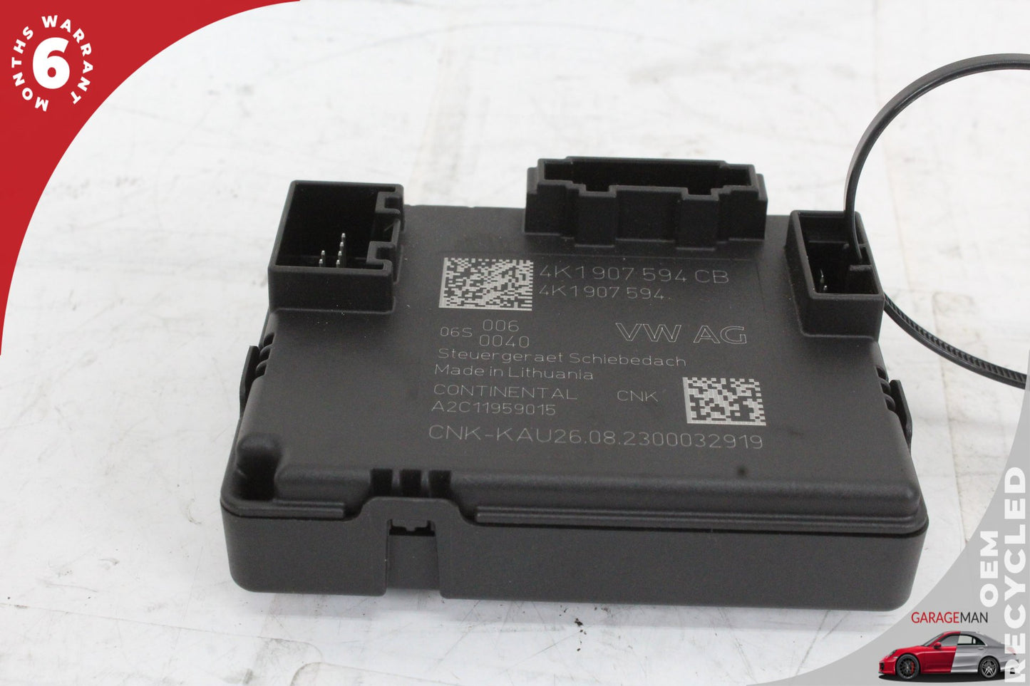 2022-2024 Audi A3 Sedan Sunroof Control Module 4K1907594CB