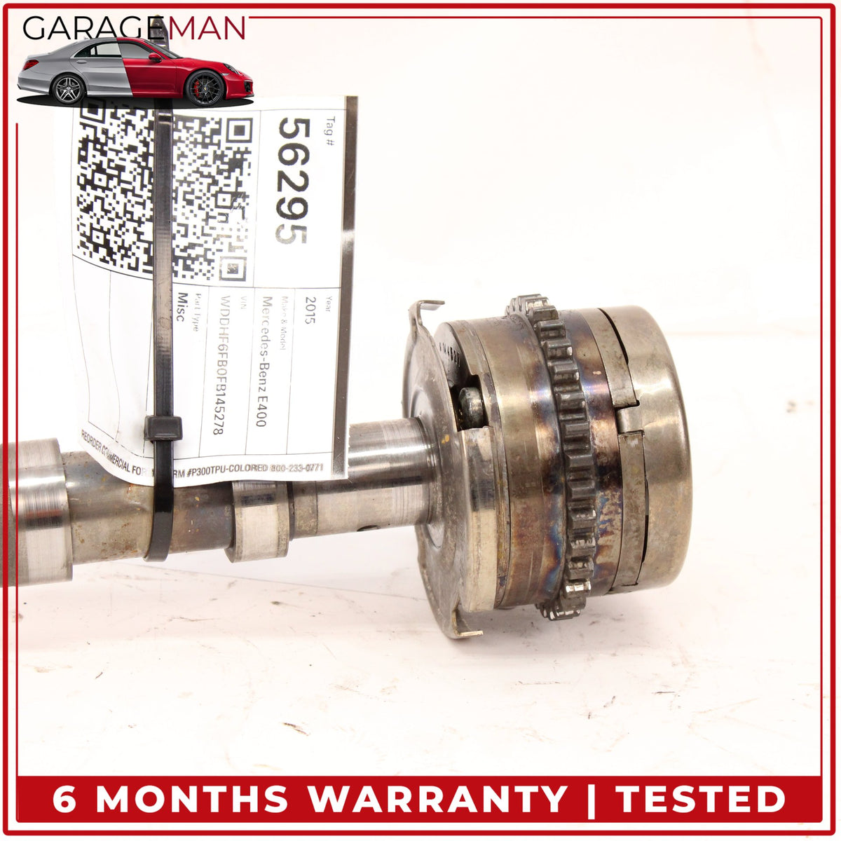 2015-2023 Mercedes E400 W212 RWD 3.0L Left Side Intake Camshaft 2760503800 OEM