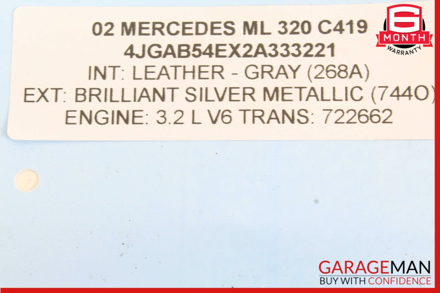 1998-2005 Mercedes W163 ML320 Rear Left & Right Coil Spring Set 1633202313 OEM