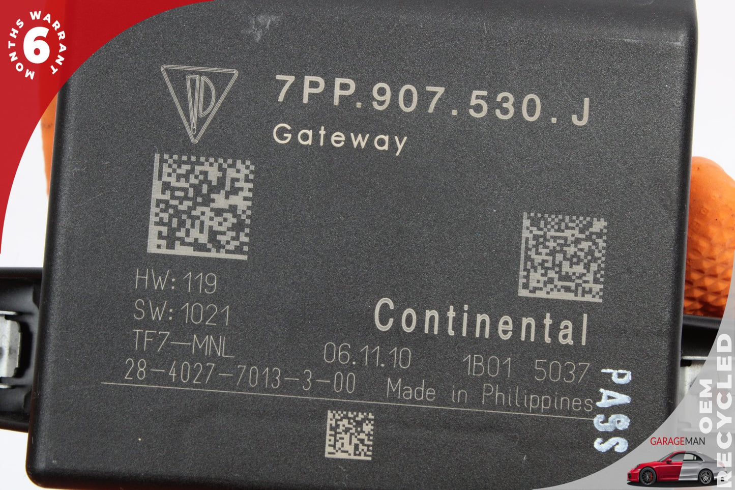 2011-2014 Porsche Cayenne 958 Central Gateway Control Module Unit 7PP907530J OEM