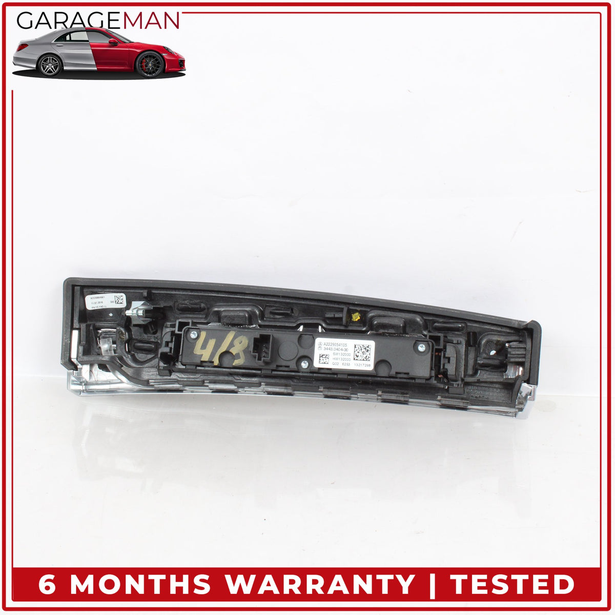 2014-2020 Mercedes W222 S550e Dashboard Trim Wood w/ Parking Sensor Switch OEM
