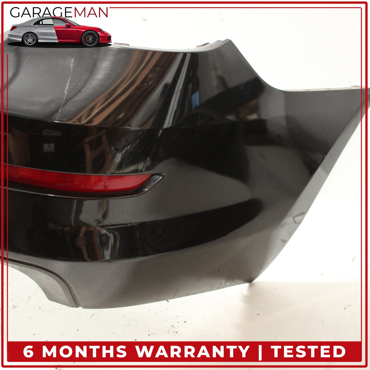 2012-2019 BMW 640i 650i F12 Rear Bumper Cover Panel Black Metallic OEM