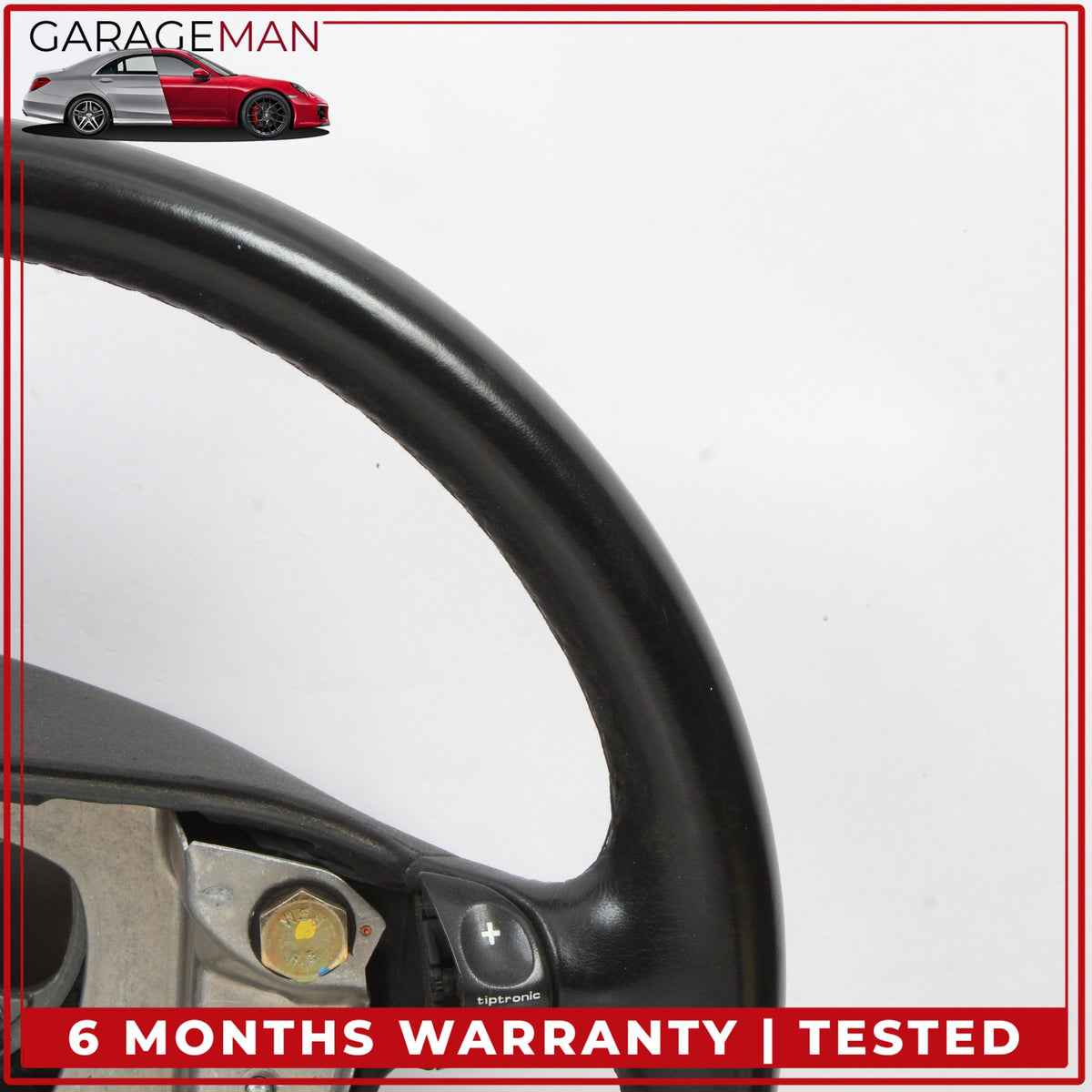 1998-2001 Porsche 911 Carrera 996 Steering Wheel Leather Black 99334780464 OEM