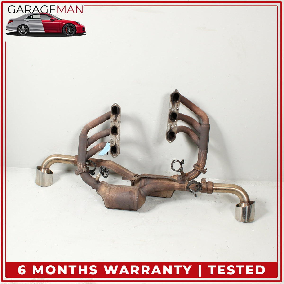 1999-2002 Porsche 911 996 Complete Exhaust (Manifold, Downpipe, Muffler) OEM