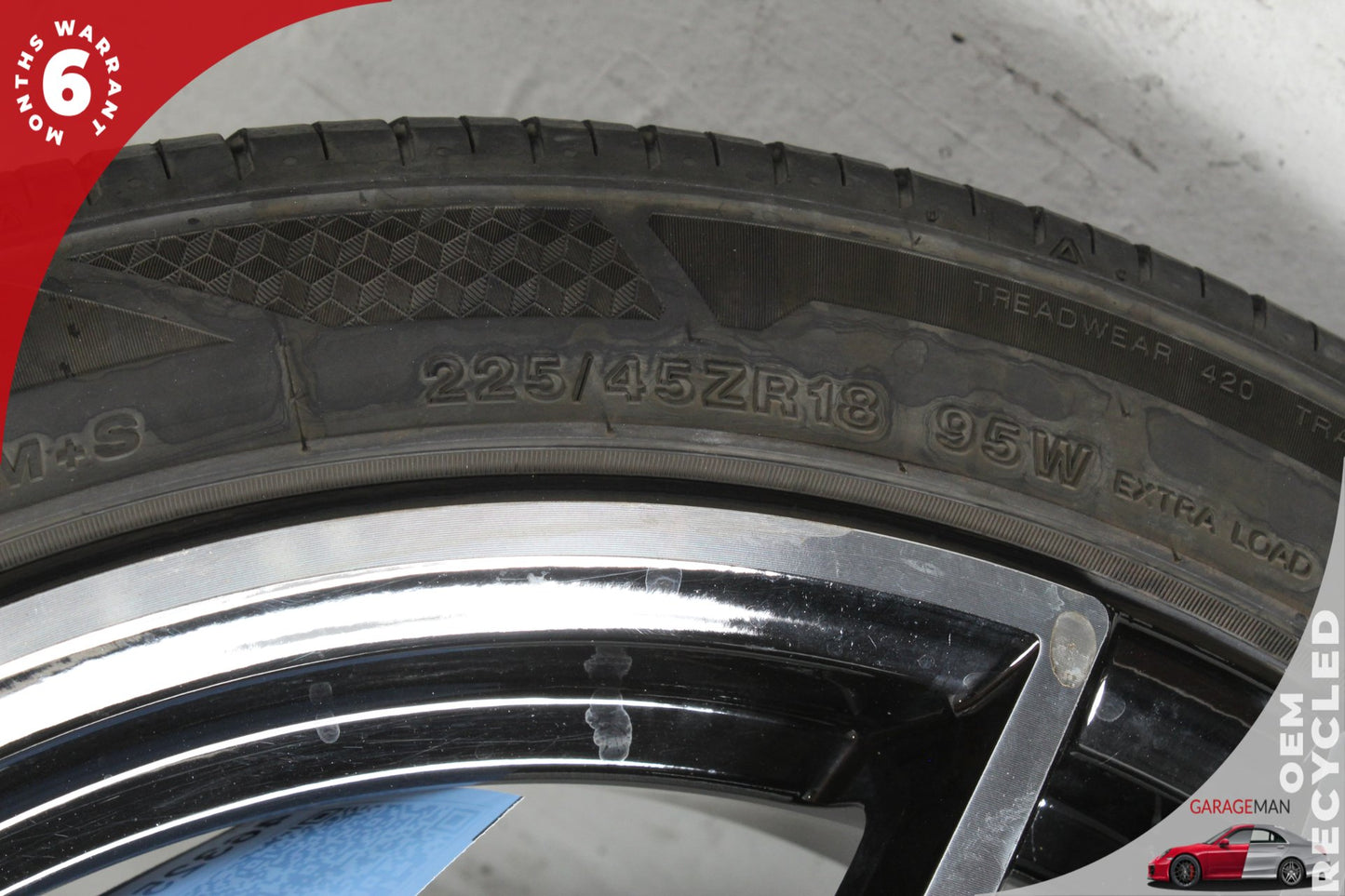 2015-2021 Mercedes-Benz C300 W205 Sedan Wheel Rim 18x9.5J w/ Tire A2124010300