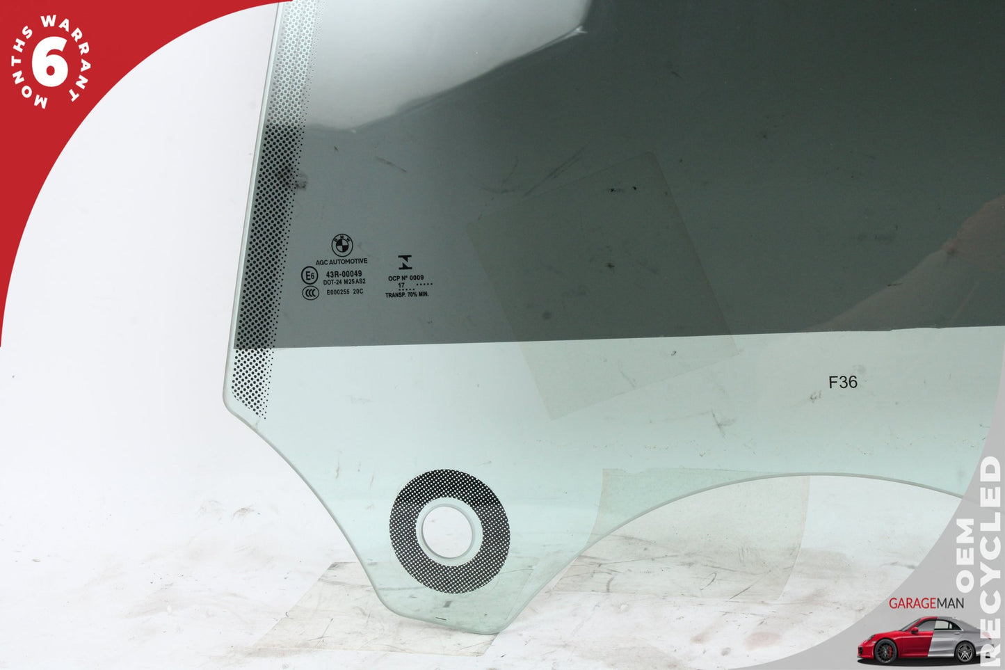 2017-2020 BMW 430i F36 Rear Left Door Window Glass 7309727