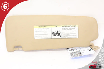 2013-2015 BMW X1 E84 Front Right Passenger Side Sun Visor Beige w/ Mirror OEM