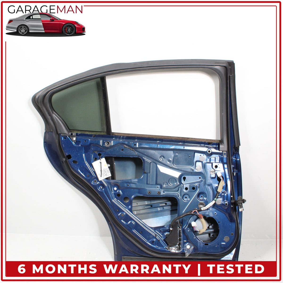 2014-2024 Infiniti Q50 V37 Rear Left Driver Side Door Shell Blue H210A4GAMA OEM