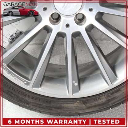 2015-2023 Mercedes W205 C300 Rear Wheel Rim w/ Tire 8.5JX19H2ET52 2054011400 OEM