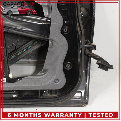 2007-2013 BMW X5 E70 Rear Left Side Door Shell Black w/ Window Regulator OEM