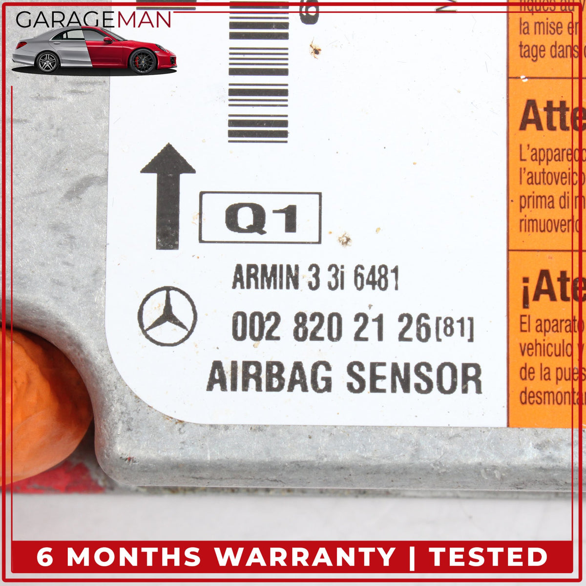 1998-2002 Mercedes W210 E320 Wagon Airbag Air Bag Sensor Module 0028202126 OEM