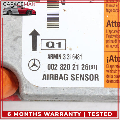 1998-2002 Mercedes W210 E320 Wagon Airbag Air Bag Sensor Module 0028202126 OEM