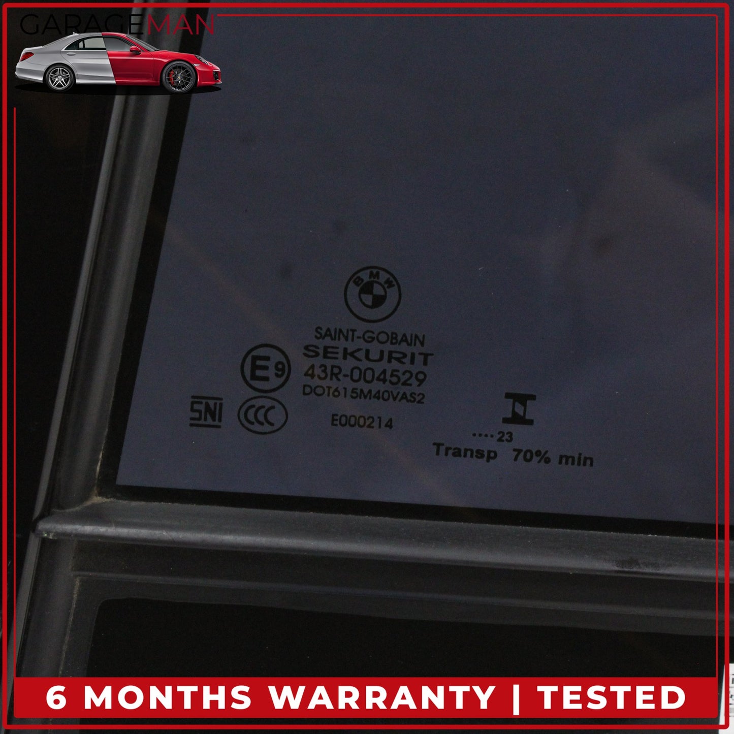 2023-2025 BMW 330i M340i Rear Left Side Quarter Window Glass 742508313 OEM