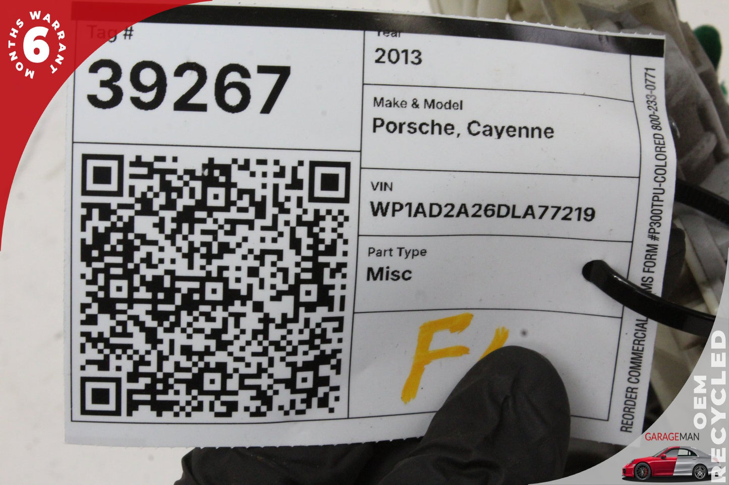 2011-2018 Porsche Cayenne 958 Front Left Side Door Lock Actuator 8J1837015B OEM