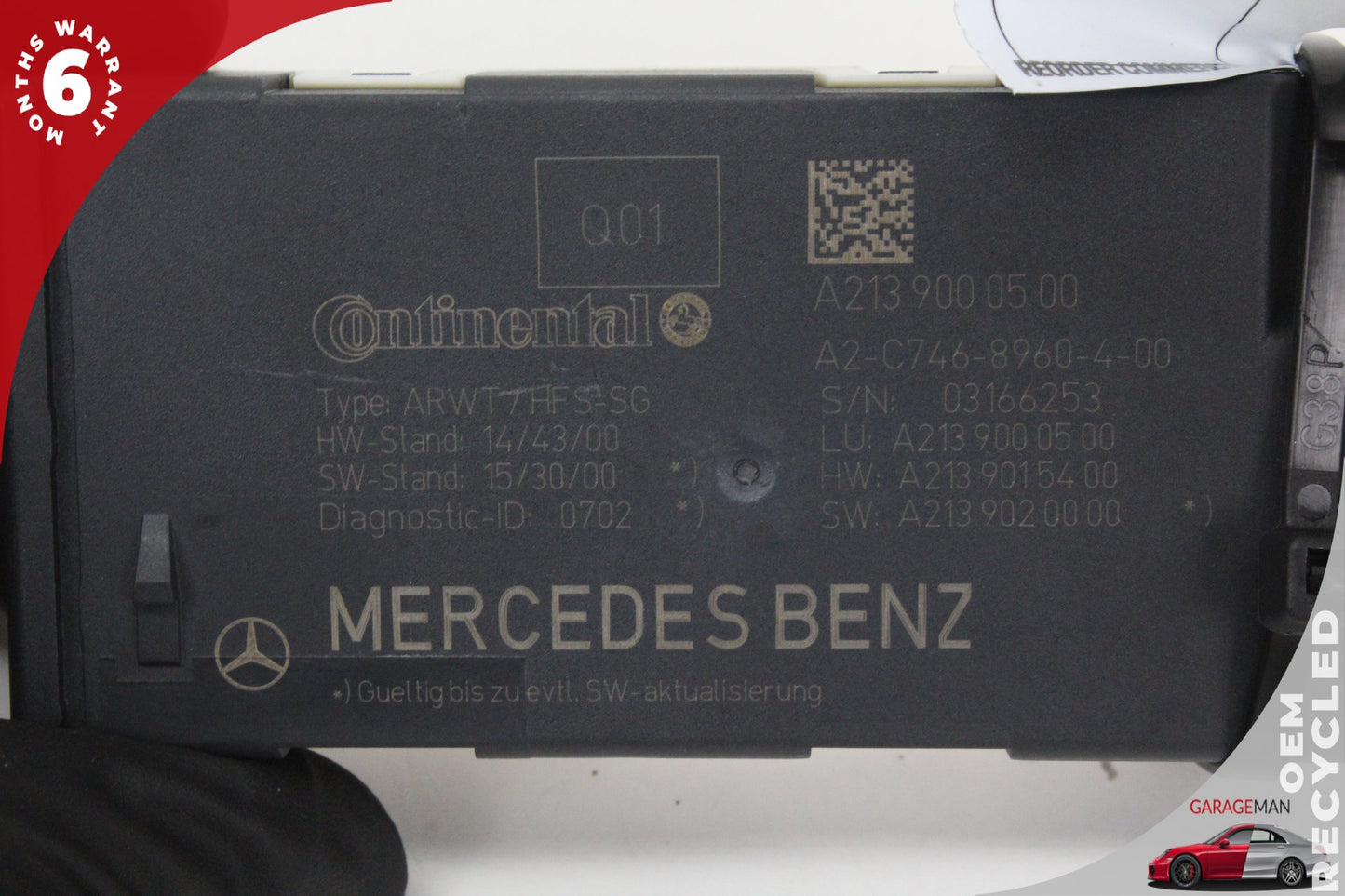 17-19 Mercedes-Benz E400 W213 Station Wagon Tailgate Control Module 2139000500 OEM