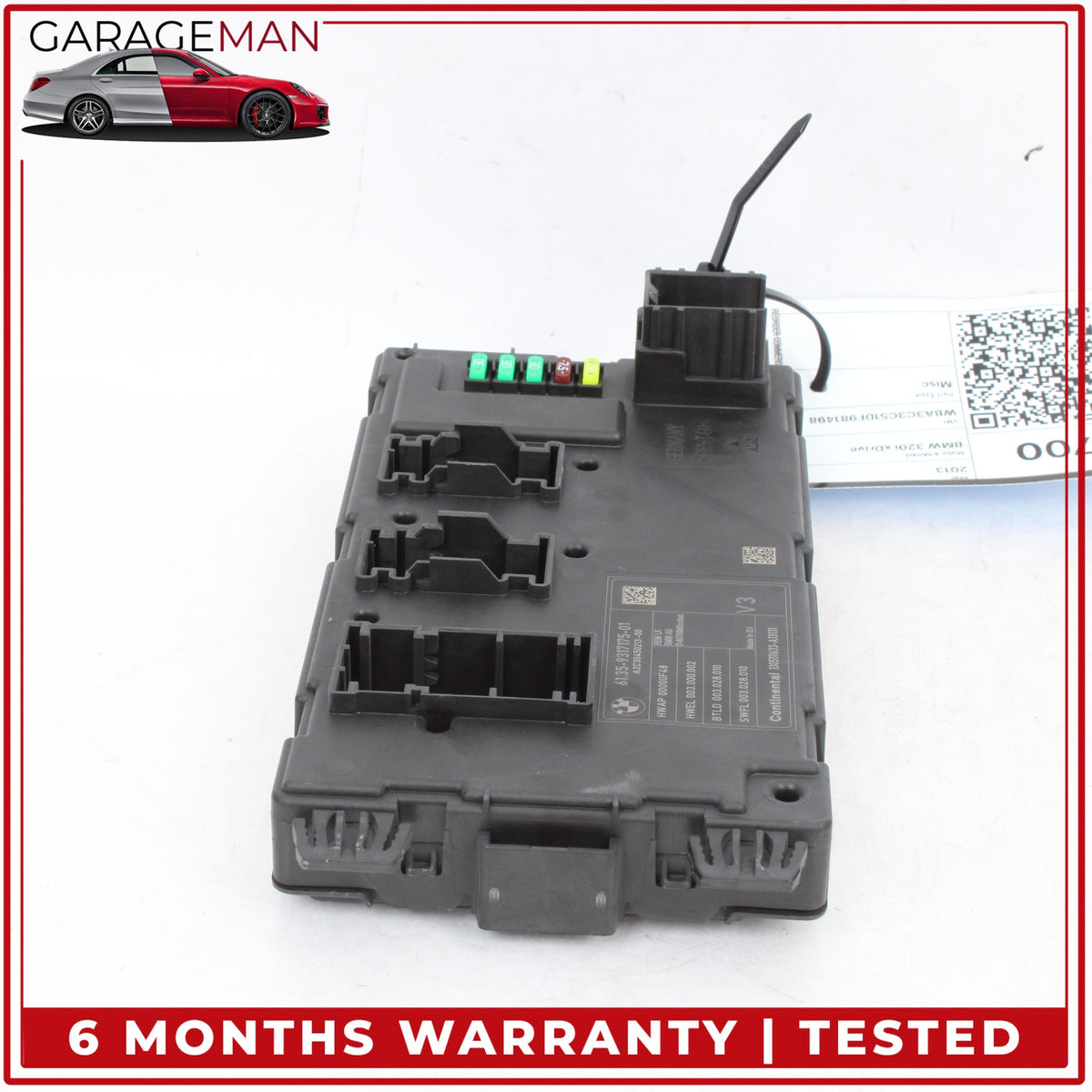 2012-2018 BMW 320i xDrive Rear BCM Body Comfort Control Module Unit 9317175 OEM