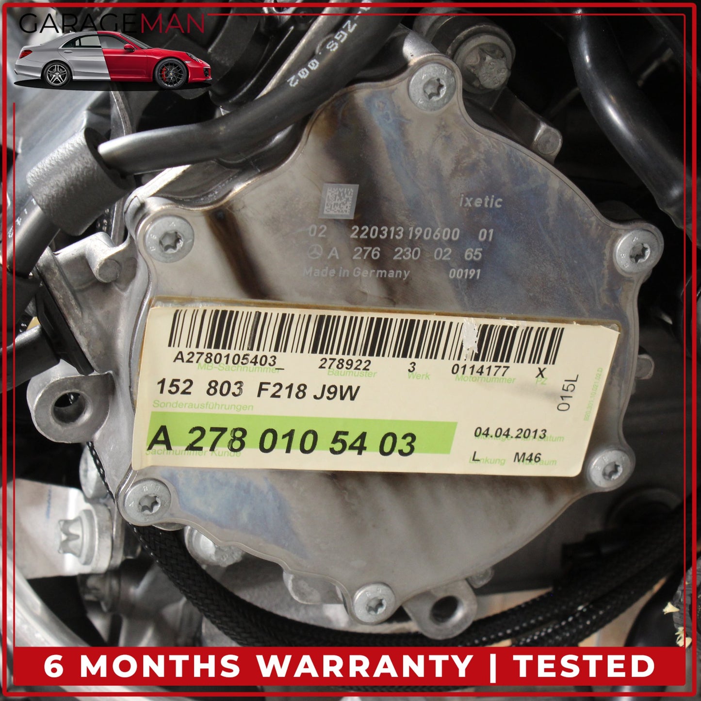 2012-2014 Mercedes-Benz CLS550 W218 RWD 4.6L Engine Motor M278 mileage 41k