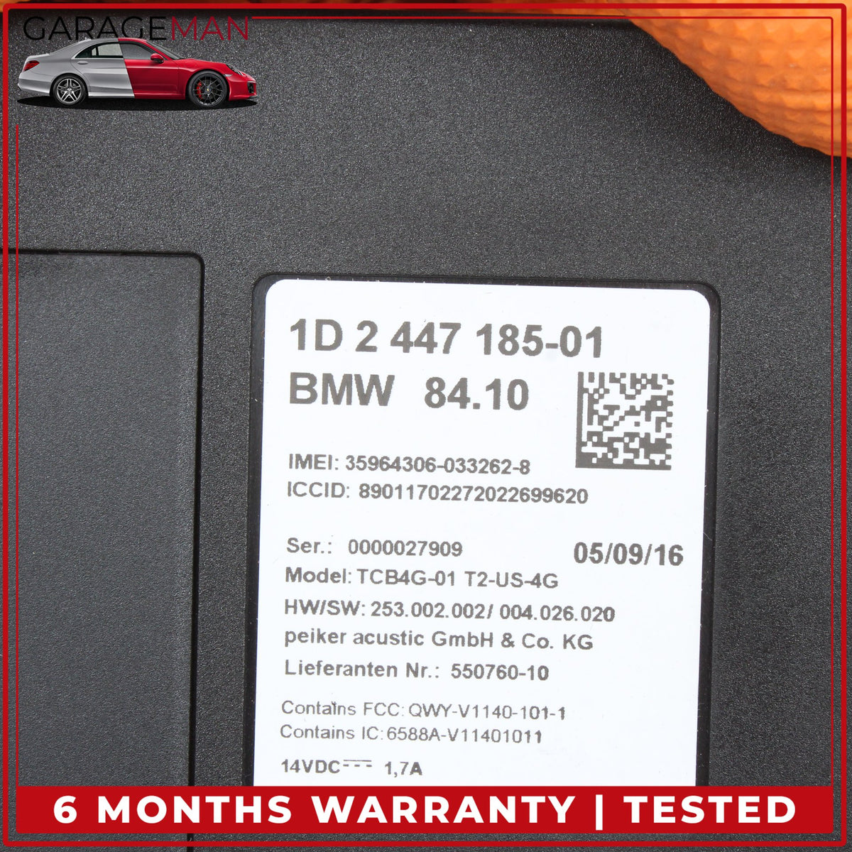 2014-2021 BMW 230i F22 Coupe Telematic Communication Control Module 2447185 OEM