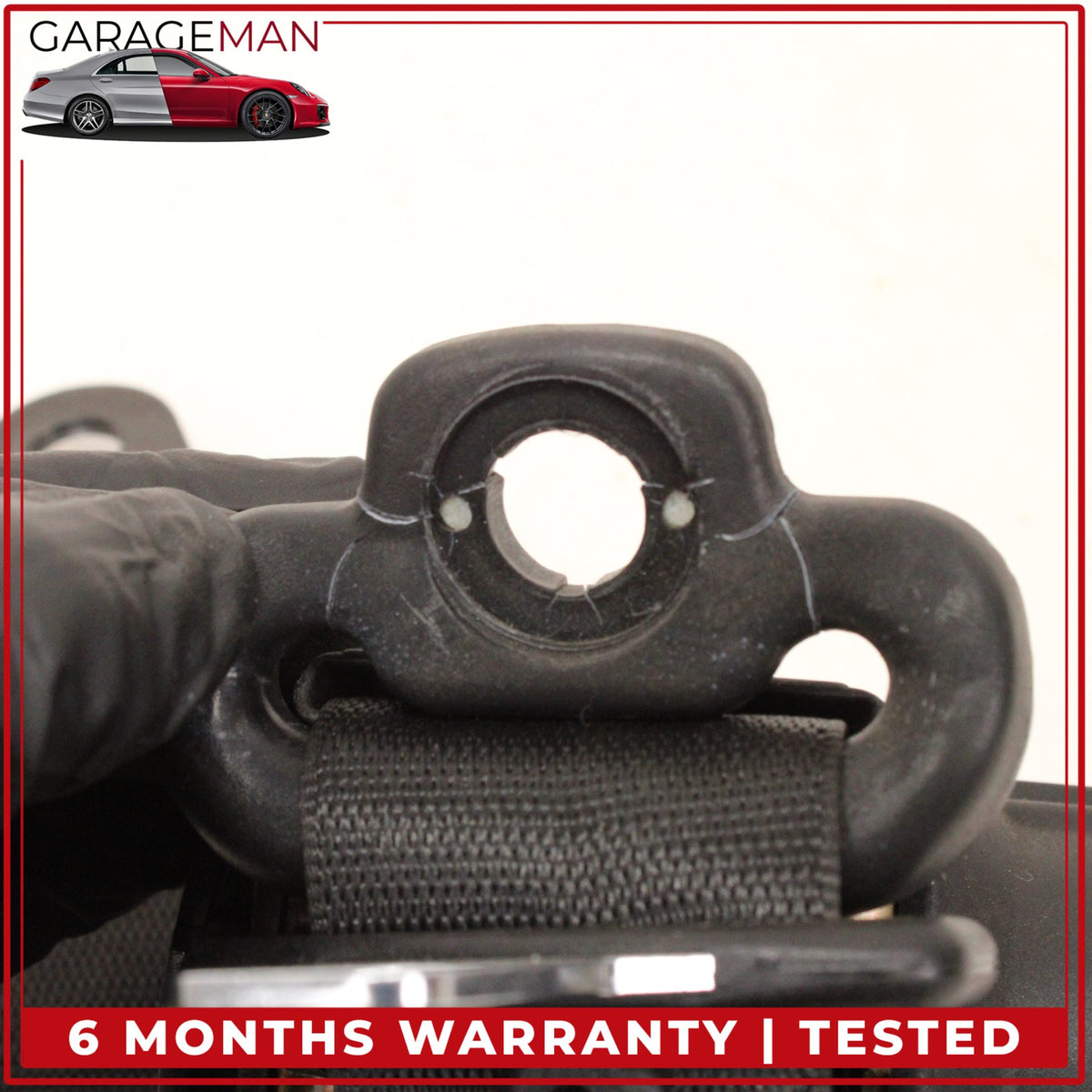 1999-2001 Porsche 911 Carrera 996 Rear Right Passenger Side Seat Belt Black OEM