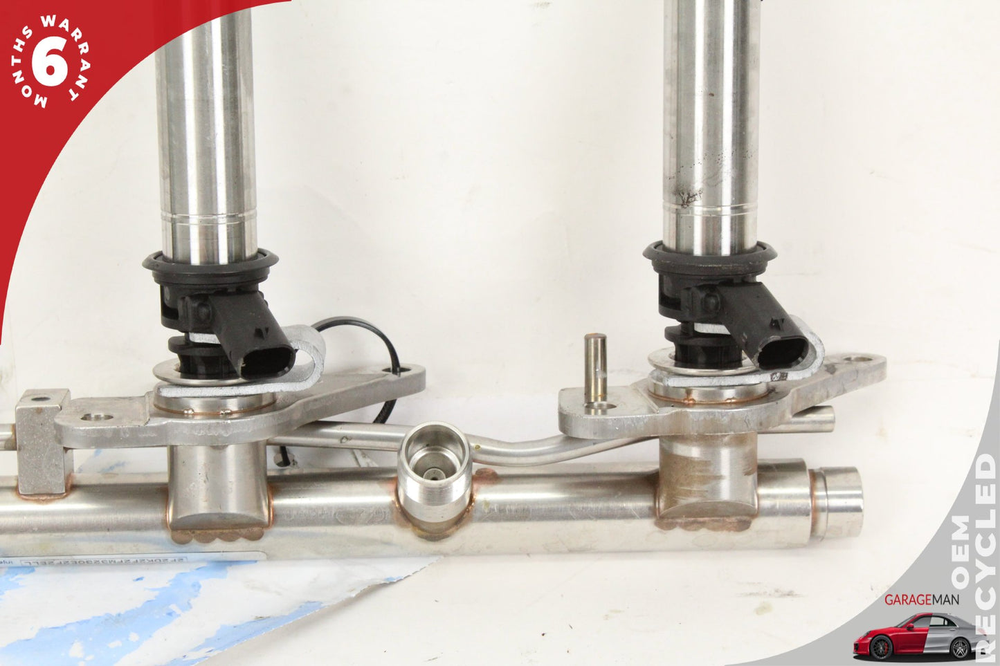 2012-2018 Mercedes X166 GL450 Fuel Injection Rail Line w/ Injectors Left Side