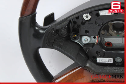 2010-2014 Mercedes-Benz S550 W221 Steering Wheel Wood Trim Black 2219063800 OEM