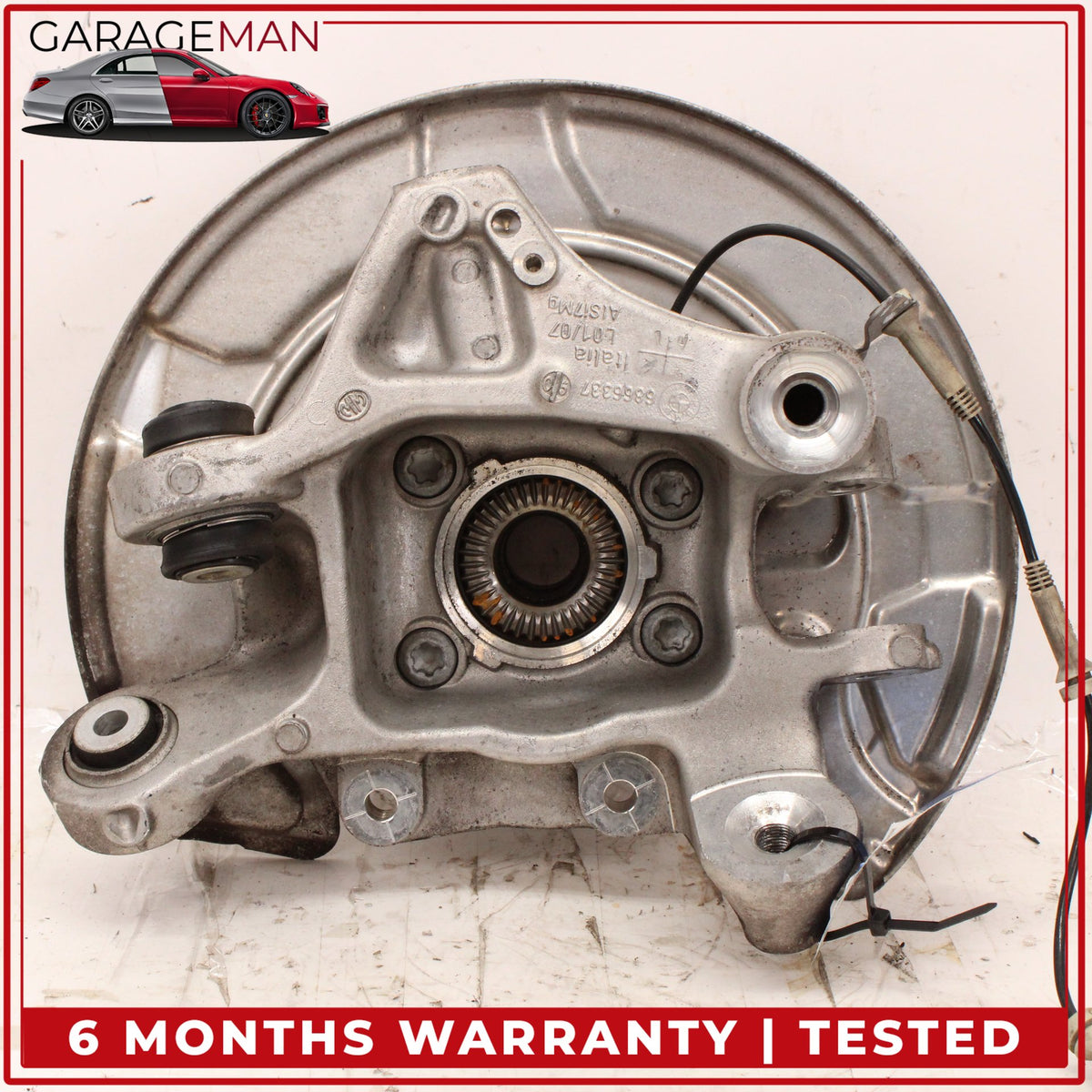 2016-2025 BMW 530e 740i 840i Rear Left Spindle Knuckle Wheel Hub 6861801 OEM