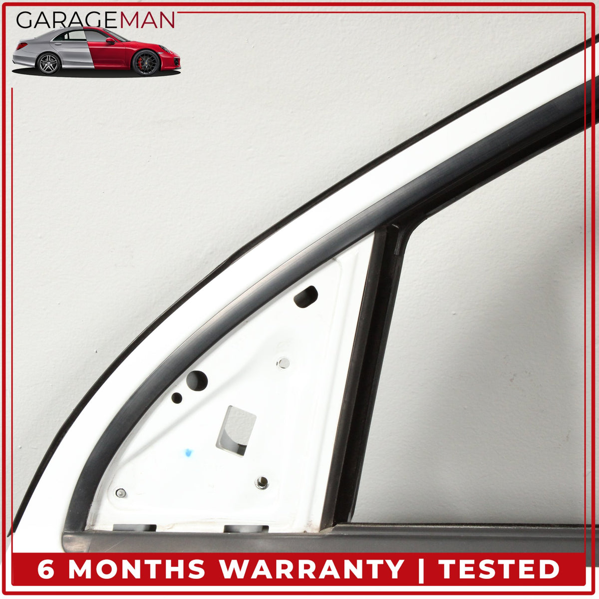2007-2015 Audi Q7 Front Left Driver Side Door Shell Glacier White Metallic OEM