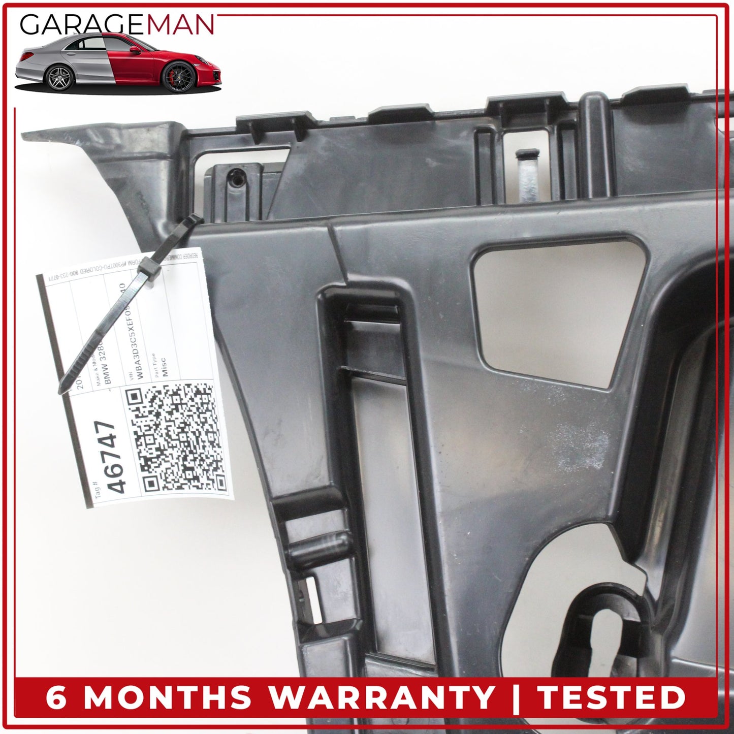 2012-2018 BMW 328d Left Rear Bumper Mounting Bracket 7256923