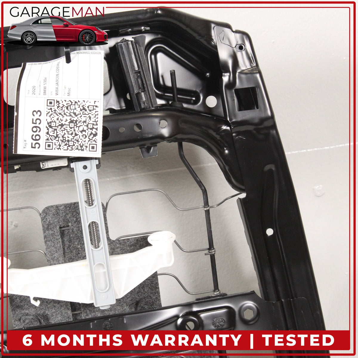 2017-2023 BMW 530e G30 Front Right Side Seat Backrest Frame Rail 7410469 OEM
