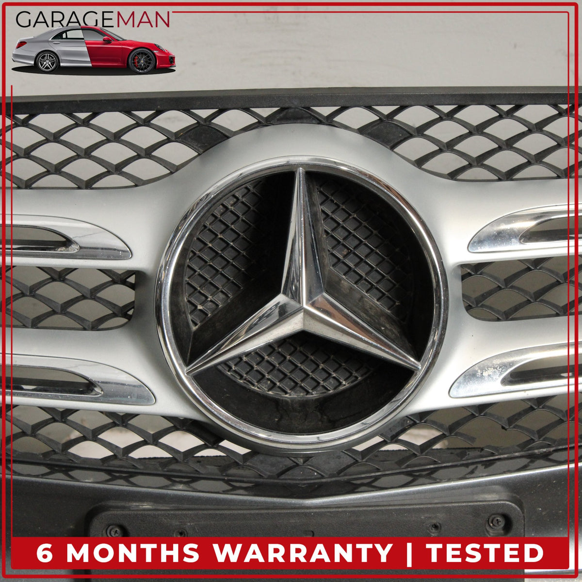 2016-2019 Mercedes X253 GLC300 Front Bumper Cover Assembly Gray Metallic OEM