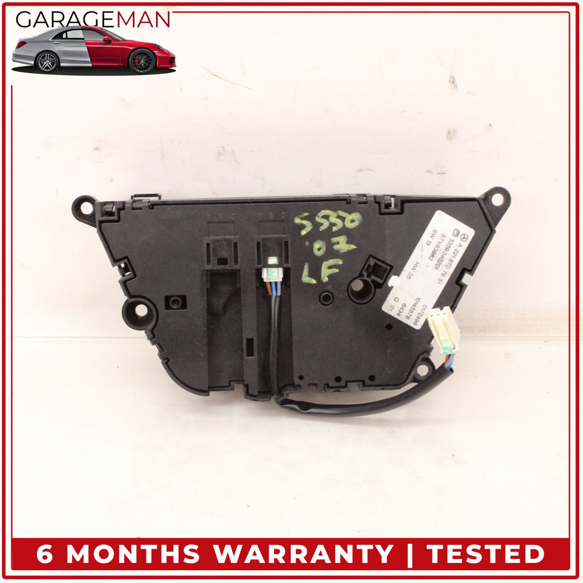 2007-2014 Mercedes W221 S550 Front Left Side Seat Control Switch 2218707651 OEM