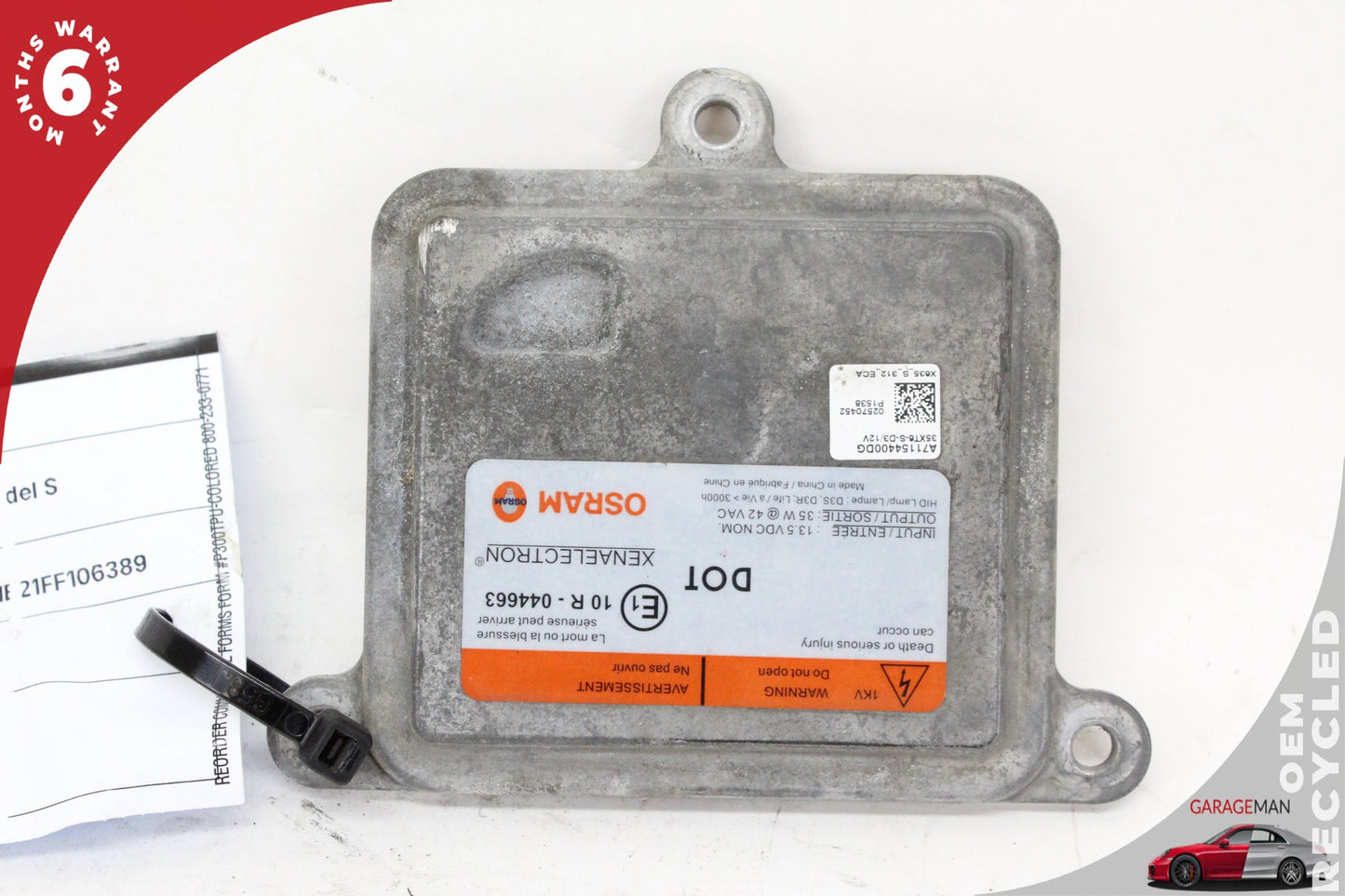 2012-2015 Tesla Model S Xenon Headlight Lamp Ballast Module Unit 71154400DG OEM