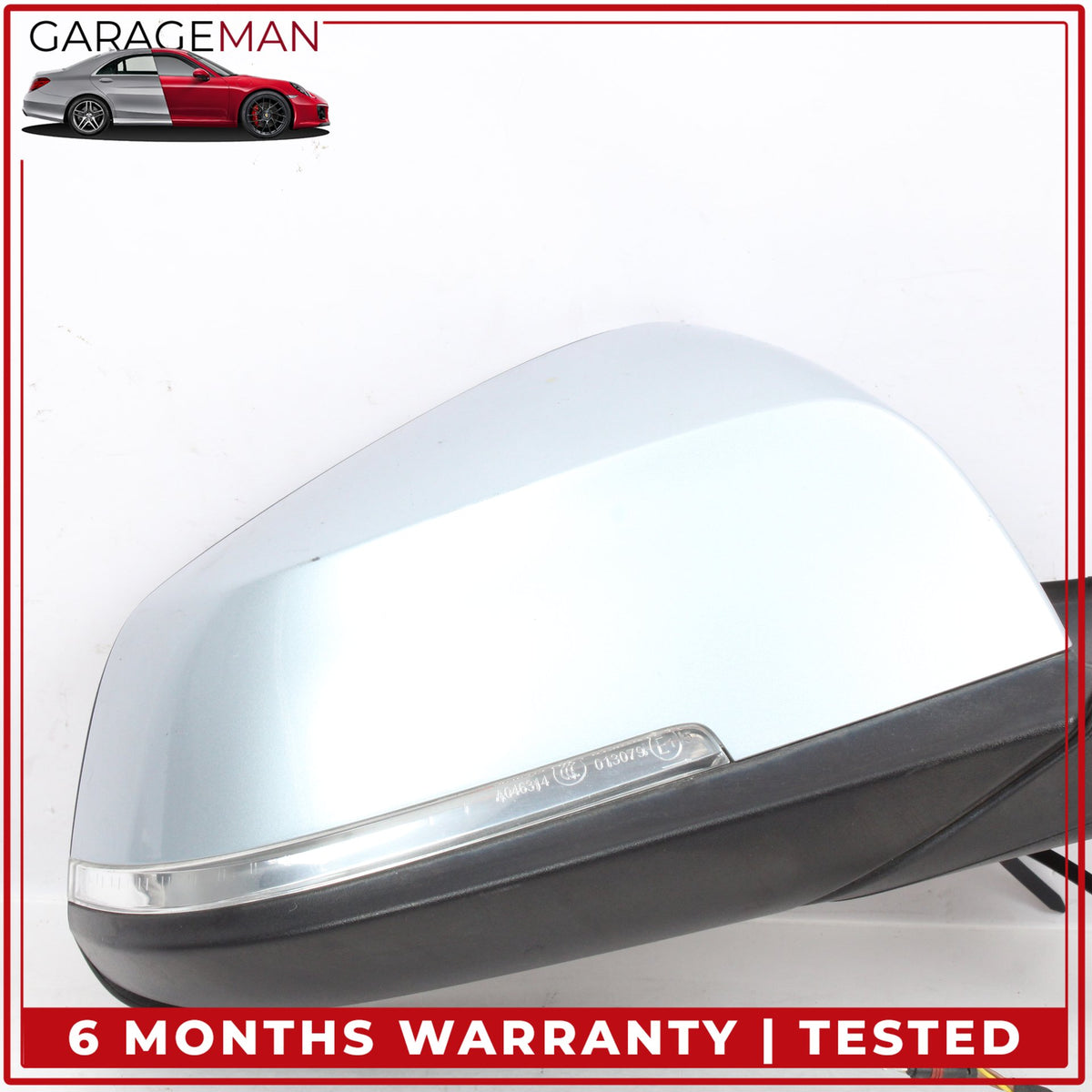 2014-2021 BMW i3 I01 Front Right Side Door Rear View Mirror Heated Silver OEM