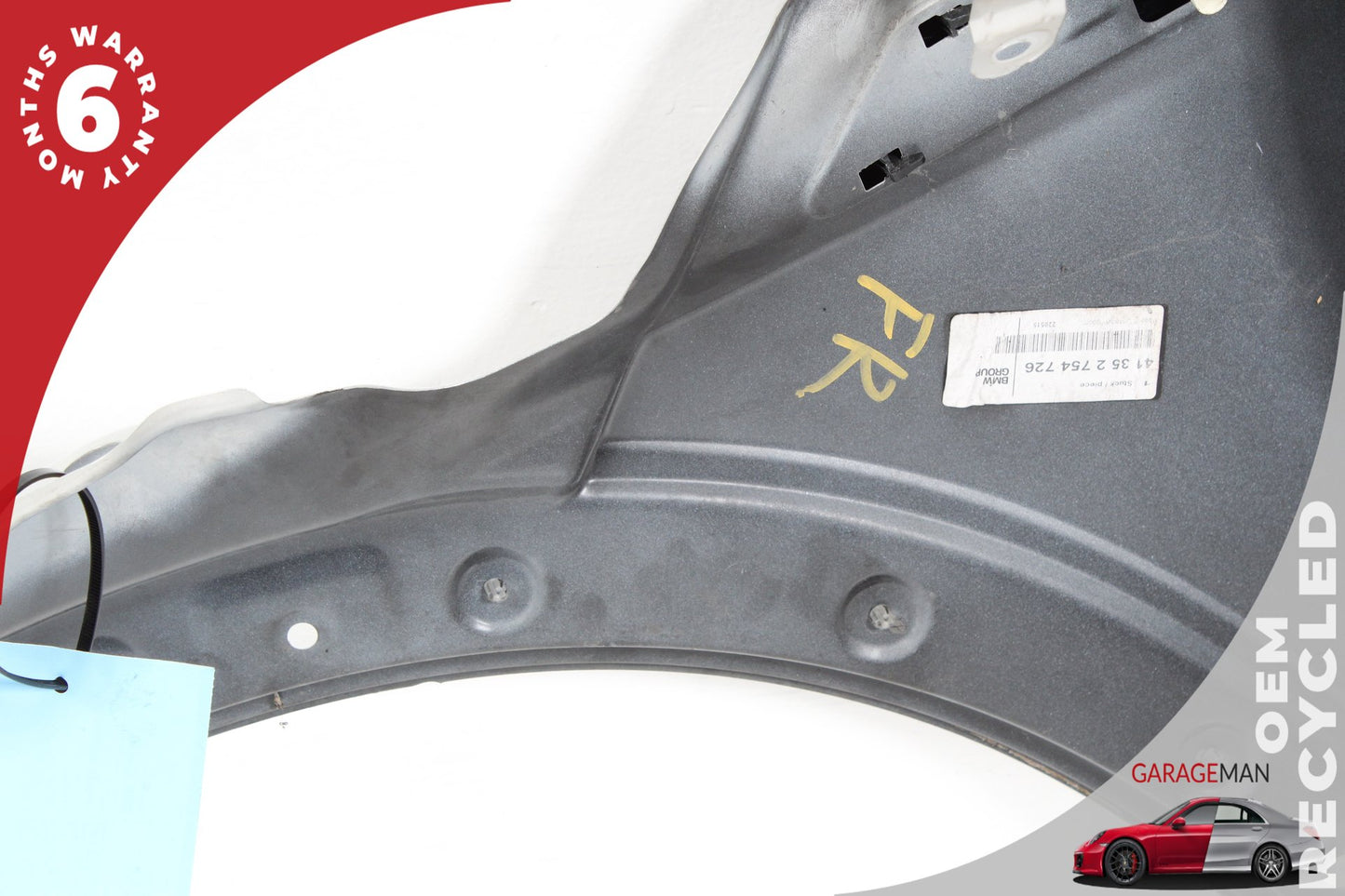 2007-2015 MINI Cooper R56 Convertible Right Front Passenger Side Fender Panel 2754726